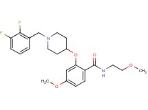 2-{[1-(2,3-difluorobenzyl)-4-piperidinyl]oxy}-4-methoxy-N-(2-methoxyethyl)benzamide