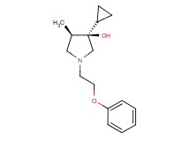 (3R*,4R*)-3-cyclopropyl-4-methyl-1-(2-phenoxyethyl)-3-pyrrolidinol