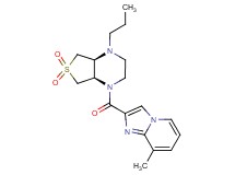 (4aS*,7aR*)-1-[(8-methylimidazo[1,2-a]pyridin-2-yl)carbonyl]-4-propyloctahydrothieno[3,4-b]pyrazine 6,6-dioxide
