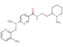 6-{methyl[(3-methyl-2-pyridinyl)methyl]amino}-N-[2-(1-methyl-2-piperidinyl)ethyl]nicotinamide