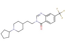 3-[2-(1-cyclopentylpiperidin-4-yl)ethyl]-7-(trifluoromethyl)quinazolin-4(3H)-one