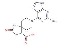 8-(2-amino-9H-purin-6-yl)-2-oxo-1,8-diazaspiro[4.5]decane-4-carboxylic acid
