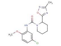 N-(5-chloro-2-methoxyphenyl)-2-(3-methyl-1,2,4-oxadiazol-5-yl)piperidine-1-carboxamide
