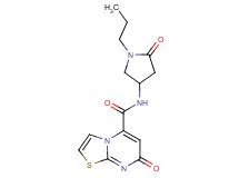 7-oxo-N-(5-oxo-1-propylpyrrolidin-3-yl)-7H-[1,3]thiazolo[3,2-a]pyrimidine-5-carboxamide