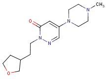 5-(4-methyl-1-piperazinyl)-2-[2-(tetrahydro-3-furanyl)ethyl]-3(2H)-pyridazinone