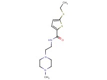 5-(ethylthio)-N-[2-(4-methyl-1-piperazinyl)ethyl]-2-thiophenecarboxamide bis(trifluoroacetate)
