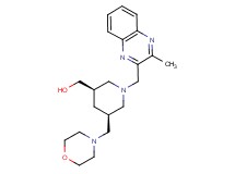 [(3R*,5S*)-1-[(3-methylquinoxalin-2-yl)methyl]-5-(morpholin-4-ylmethyl)piperidin-3-yl]methanol
