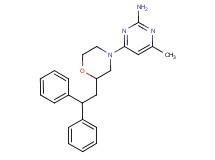 4-[2-(2,2-diphenylethyl)-4-morpholinyl]-6-methyl-2-pyrimidinamine