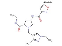 (4S)-N-ethyl-1-[(1-ethyl-3-methyl-1H-pyrazol-4-yl)methyl]-4-[(isoxazol-3-ylcarbonyl)amino]-L-prolinamide