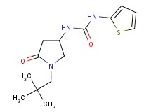 N-[1-(2,2-dimethylpropyl)-5-oxo-3-pyrrolidinyl]-N'-2-thienylurea