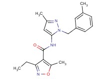 3-ethyl-5-methyl-N-[3-methyl-1-(3-methylbenzyl)-1H-pyrazol-5-yl]isoxazole-4-carboxamide