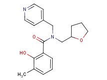 2-hydroxy-3-methyl-N-(pyridin-4-ylmethyl)-N-(tetrahydrofuran-2-ylmethyl)benzamide