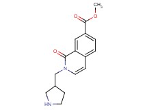 methyl 1-oxo-2-(3-pyrrolidinylmethyl)-1,2-dihydro-7-isoquinolinecarboxylate hydrochloride