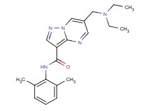 6-[(diethylamino)methyl]-N-(2,6-dimethylphenyl)pyrazolo[1,5-a]pyrimidine-3-carboxamide