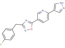 5-[3-(4-fluorobenzyl)-1,2,4-oxadiazol-5-yl]-2-(1H-pyrazol-4-yl)pyridine