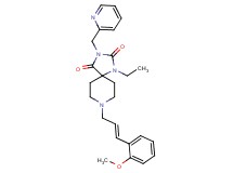 1-ethyl-8-[(2E)-3-(2-methoxyphenyl)-2-propen-1-yl]-3-(2-pyridinylmethyl)-1,3,8-triazaspiro[4.5]decane-2,4-dione