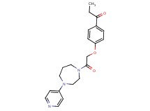 1-{4-[2-oxo-2-(4-pyridin-4-yl-1,4-diazepan-1-yl)ethoxy]phenyl}propan-1-one