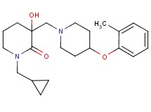 1-(cyclopropylmethyl)-3-hydroxy-3-{[4-(2-methylphenoxy)-1-piperidinyl]methyl}-2-piperidinone