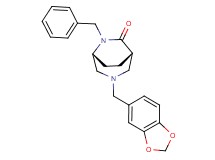 (1S*,5R*)-3-(1,3-benzodioxol-5-ylmethyl)-6-benzyl-3,6-diazabicyclo[3.2.2]nonan-7-one