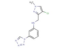 N-[(4-chloro-1-methyl-1H-pyrazol-3-yl)methyl]-3-(1H-tetrazol-1-yl)aniline