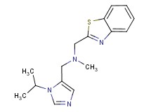 (1,3-benzothiazol-2-ylmethyl)[(1-isopropyl-1H-imidazol-5-yl)methyl]methylamine