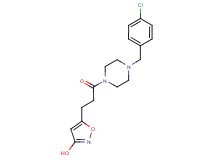5-{3-[4-(4-chlorobenzyl)-1-piperazinyl]-3-oxopropyl}-3-isoxazolol