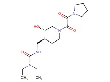 N,N-diethyl-N'-({(3S*,4S*)-3-hydroxy-1-[oxo(pyrrolidin-1-yl)acetyl]piperidin-4-yl}methyl)urea