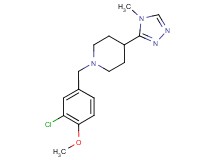 1-(3-chloro-4-methoxybenzyl)-4-(4-methyl-4H-1,2,4-triazol-3-yl)piperidine