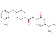 5-(dimethylamino)-2-{2-[4-(3-methylphenoxy)piperidin-1-yl]-2-oxoethyl}pyridazin-3(2H)-one