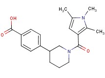 4-{1-[(1,2,5-trimethyl-1H-pyrrol-3-yl)carbonyl]piperidin-3-yl}benzoic acid