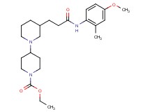 ethyl 3-{3-[(4-methoxy-2-methylphenyl)amino]-3-oxopropyl}-1,4'-bipiperidine-1'-carboxylate