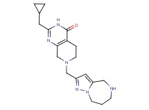 2-(cyclopropylmethyl)-7-(5,6,7,8-tetrahydro-4H-pyrazolo[1,5-a][1,4]diazepin-2-ylmethyl)-5,6,7,8-tetrahydropyrido[3,4-d]pyrimidin-4(3H)-one dihydrochloride