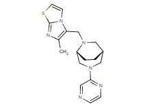 (1R*,5R*)-6-[(6-methylimidazo[2,1-b][1,3]thiazol-5-yl)methyl]-3-(2-pyrazinyl)-3,6-diazabicyclo[3.2.2]nonane