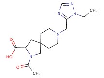 2-acetyl-8-[(1-ethyl-1H-1,2,4-triazol-5-yl)methyl]-2,8-diazaspiro[4.5]decane-3-carboxylic acid