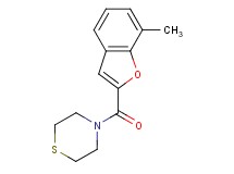 4-[(7-methyl-1-benzofuran-2-yl)carbonyl]thiomorpholine