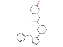 4-(2-oxo-2-{3-[1-(pyridin-4-ylmethyl)-1H-imidazol-2-yl]piperidin-1-yl}ethyl)piperazin-2-one