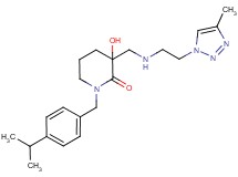3-hydroxy-1-(4-isopropylbenzyl)-3-({[2-(4-methyl-1H-1,2,3-triazol-1-yl)ethyl]amino}methyl)piperidin-2-one