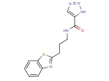 N-[3-(1,3-benzothiazol-2-yl)propyl]-1H-1,2,3-triazole-5-carboxamide