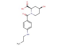 (2R*,4S*)-4-hydroxy-1-[4-(propylamino)benzoyl]piperidine-2-carboxylic acid