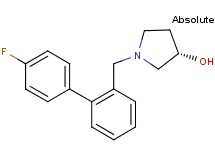 (3S)-1-[(4'-fluoro-2-biphenylyl)methyl]-3-pyrrolidinol trifluoroacetate (salt)