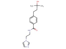 4-(3-hydroxy-3-methylbutyl)-N-[2-(1H-imidazol-1-yl)ethyl]benzamide