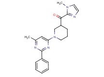 (1-methyl-1H-imidazol-2-yl)[1-(6-methyl-2-phenyl-4-pyrimidinyl)-3-piperidinyl]methanone