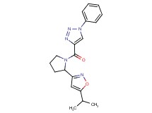4-{[2-(5-isopropyl-3-isoxazolyl)-1-pyrrolidinyl]carbonyl}-1-phenyl-1H-1,2,3-triazole