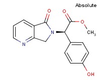 methyl (2R)-(4-hydroxyphenyl)(5-oxo-5,7-dihydro-6H-pyrrolo[3,4-b]pyridin-6-yl)acetate