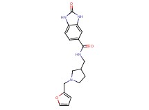 N-{[1-(2-furylmethyl)pyrrolidin-3-yl]methyl}-2-oxo-2,3-dihydro-1H-benzimidazole-5-carboxamide