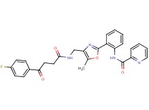 N-{2-[4-({[4-(4-fluorophenyl)-4-oxobutanoyl]amino}methyl)-5-methyl-1,3-oxazol-2-yl]phenyl}-2-pyridinecarboxamide