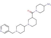 1-{[1'-(pyridin-3-ylmethyl)-1,4'-bipiperidin-3-yl]carbonyl}piperidin-4-amine
