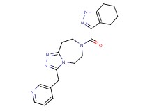 3-(pyridin-3-ylmethyl)-7-(4,5,6,7-tetrahydro-1H-indazol-3-ylcarbonyl)-6,7,8,9-tetrahydro-5H-[1,2,4]triazolo[4,3-d][1,4]diazepine