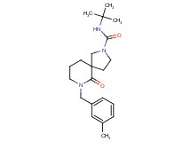 N-(tert-butyl)-7-(3-methylbenzyl)-6-oxo-2,7-diazaspiro[4.5]decane-2-carboxamide