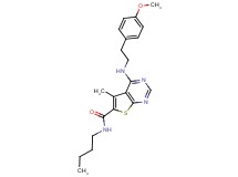 N-butyl-4-{[2-(4-methoxyphenyl)ethyl]amino}-5-methylthieno[2,3-d]pyrimidine-6-carboxamide